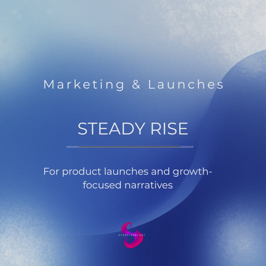 Steady Rise – Marketing & Launches • Brand Lift • Cinematic